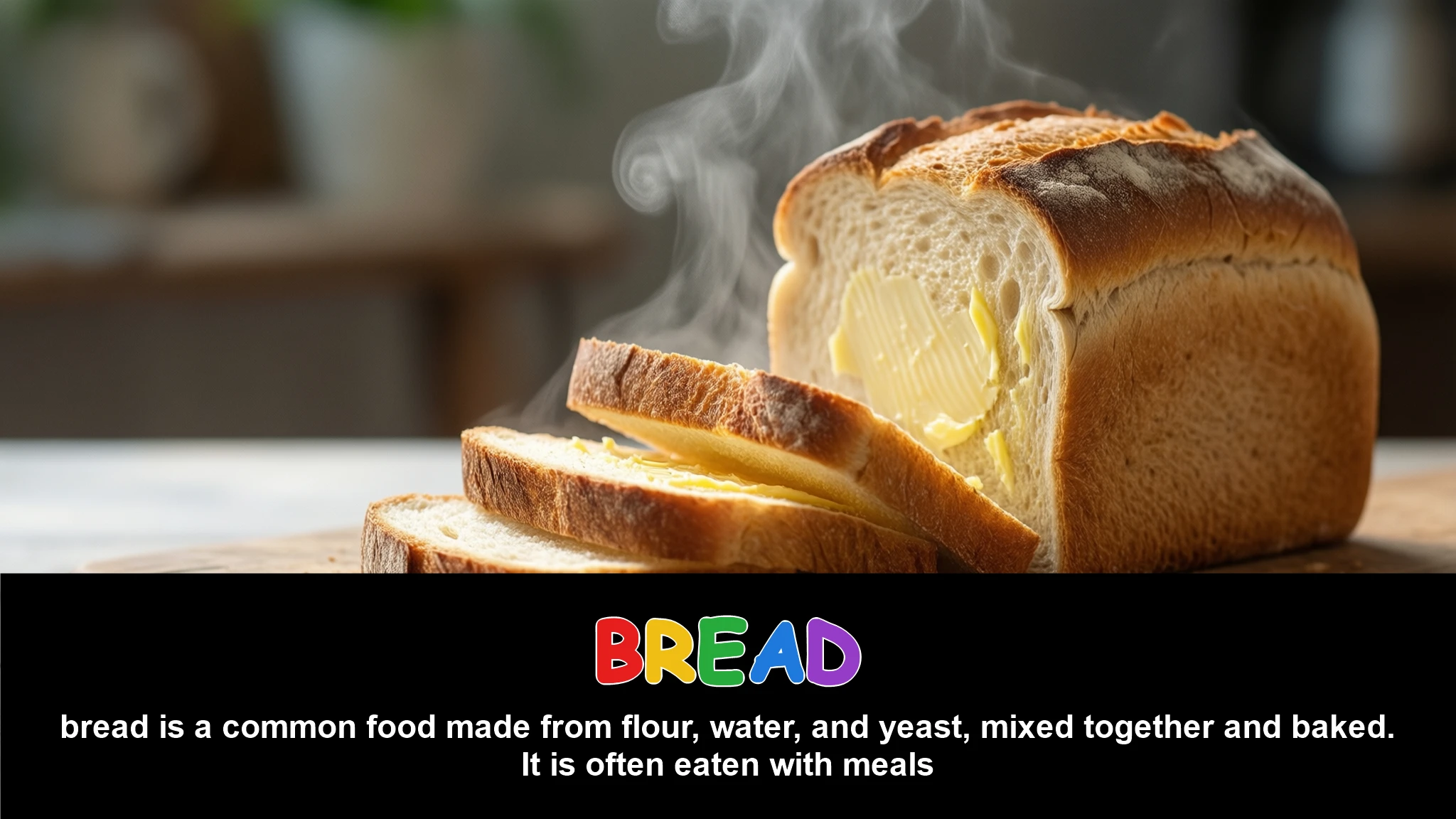 English Illustration for bread
